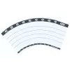 Etichetta Elba 400087754 10 pezzi nero bianco rettangolare 5x2,5 cm