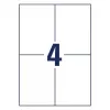 Etichetta per stampante autoadesiva AVERY 6601 bianco 10,5 x 14,8 cm 260 etichette