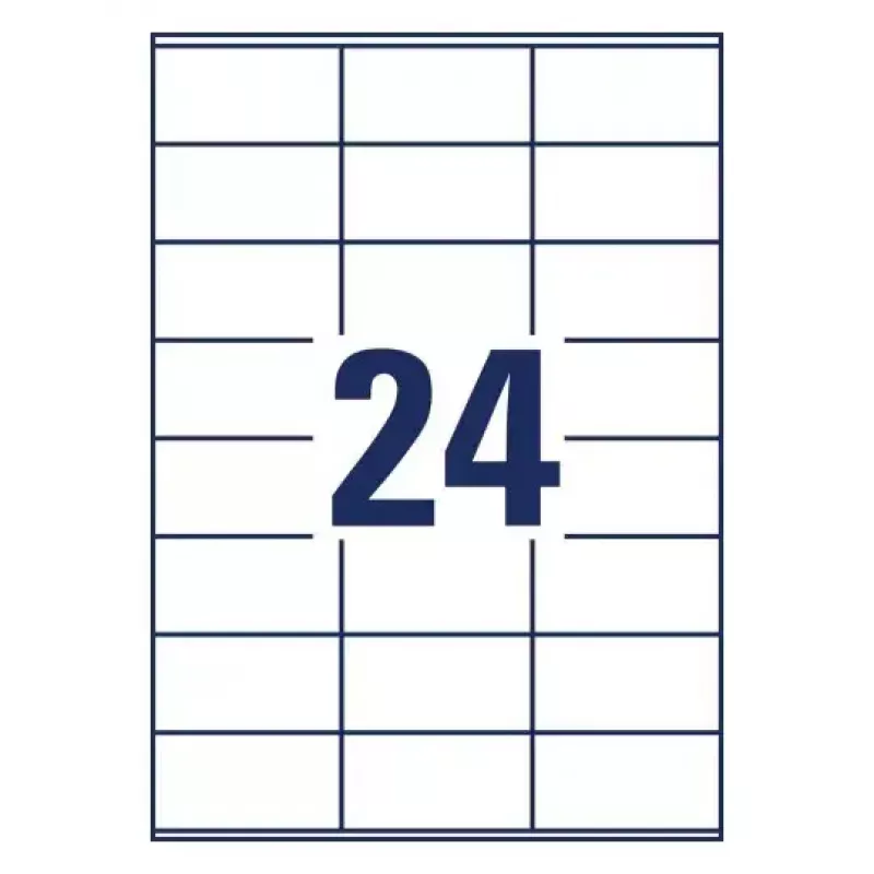 Etichetta per stampante autoadesiva AVERY 6602 bianco 7x3,6 cm 1560 pz.