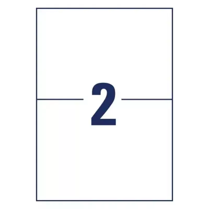 Etichette per stampante autoadesive AVERY 6604 bianco A4 21x14,8 cm 130 etichette