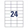 Etichetta per stampante autoadesiva AVERY 6605 bianco 7x3,7 cm 1560 etichette