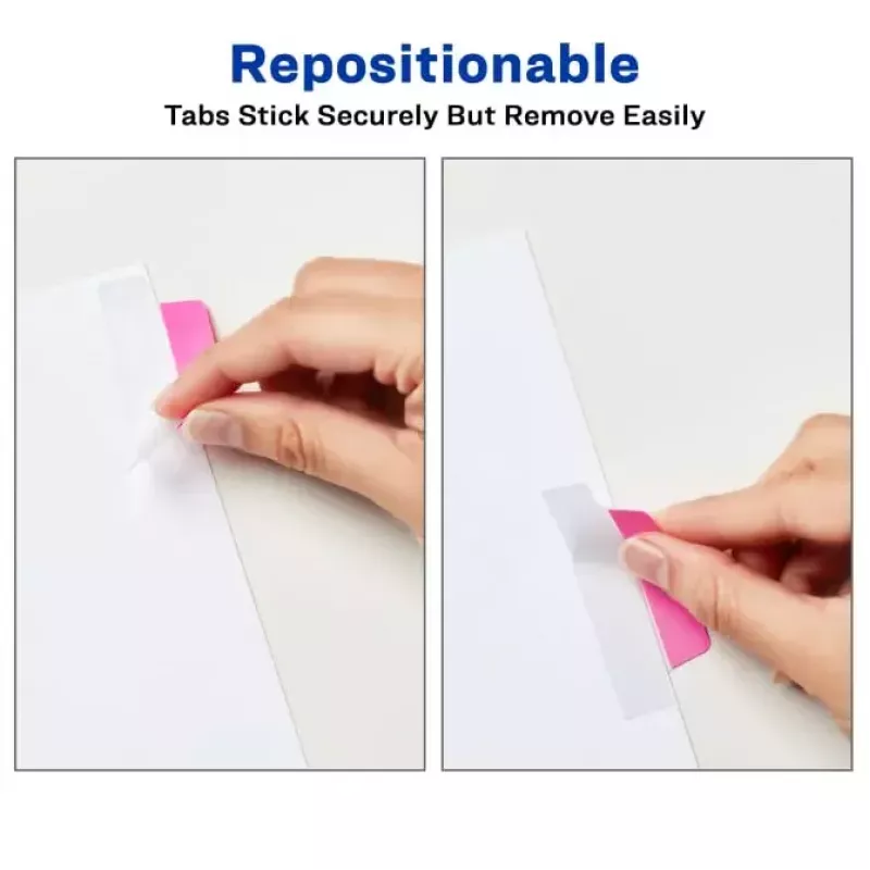 Etichette segnapagina Avery Ultra Tabs verde arancione rosa giallo 74767