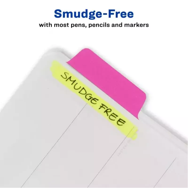 Etichette segnapagina Avery Ultra Tabs verde arancione rosa giallo 74767