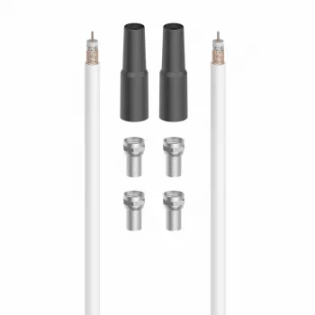 Cavo coassiale Hama 00205042 20 m bianco connettore coassiale