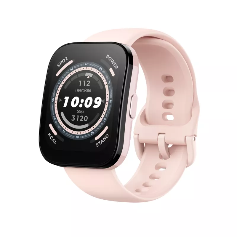 Amazfit Bip 5 4,85 cm (1,91 inch) TFT 45,9 mm digitale 320 x 380 pixel touchscreen rosa GPS (satellitare)