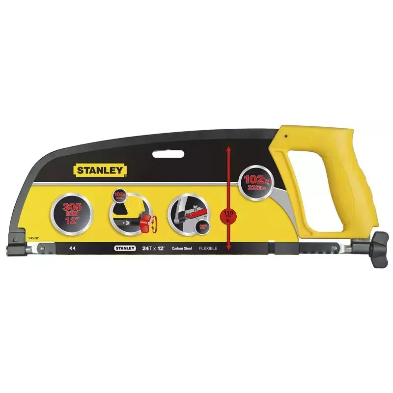 Seghetto a gattuccio Stanley Enclosed Grip 30 cm giallo 1-15-122