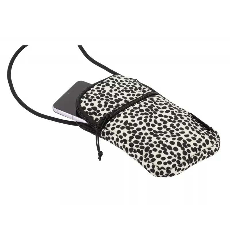 Custodia Herlitz Spotted per cellulare nero bianco universale