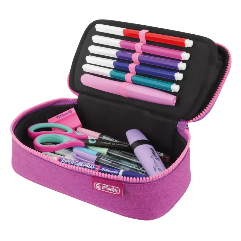 Astuccio portapenne Herlitz beatBox ABC Soft poliestere rosa viola 225x120x70mm