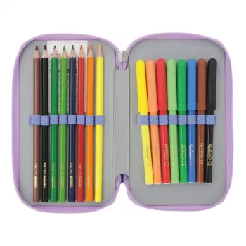 Set di cancelleria Herlitz Mystic Mermaid 23 pezzi blu rosa poliestere