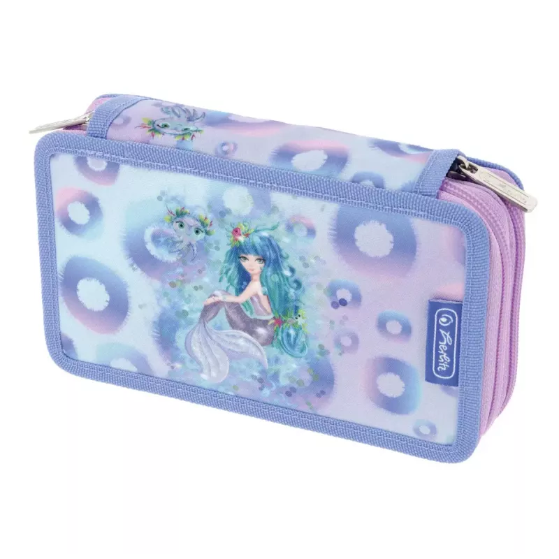 Set di cancelleria Herlitz Mystic Mermaid 23 pezzi blu rosa poliestere