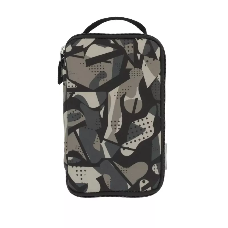 Astuccio portapenne morbido Herlitz 2 Go poliestere grigio 210x130x60mm