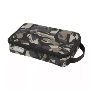 Astuccio portapenne morbido Herlitz 2 Go poliestere grigio 210x130x60mm