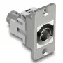 DeLOCK 90880 presa BNC femmina argento bianco 50 Ω