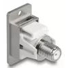 DeLOCK 90882 presa IEC F argento bianco 75 Ω