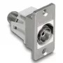 DeLOCK 90882 presa IEC F argento bianco 75 Ω