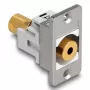 DeLOCK 90884 presa a incasso 3,5 mm argento bianco connettore femmina
