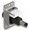 DeLOCK modulo Keystone 90886 piatto nero argento bianco DC 5,5 x 2,5