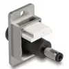 DeLOCK 90887 modulo Keystone piatto nero argento bianco DC 5,5 x 2,5