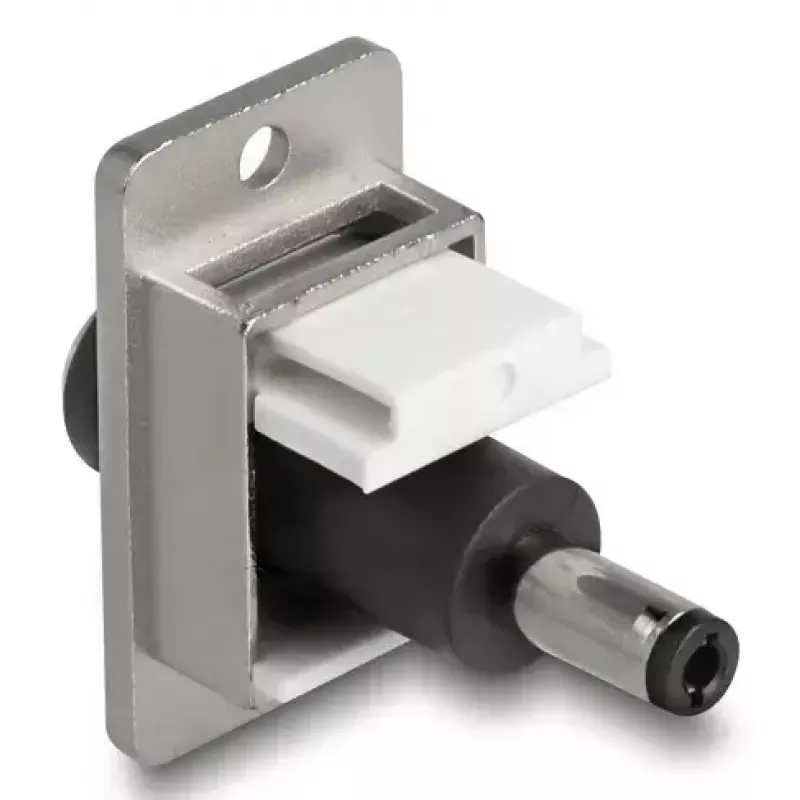 DeLOCK 90887 modulo Keystone piatto nero argento bianco DC 5,5 x 2,5