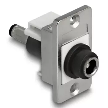 DeLOCK 90887 modulo Keystone piatto nero argento bianco DC 5,5 x 2,5