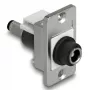 DeLOCK 90887 modulo Keystone piatto nero argento bianco DC 5,5 x 2,5