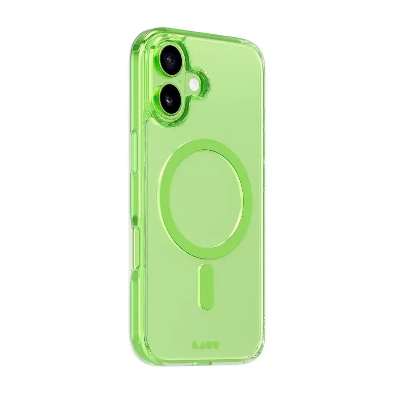 Cover LAUT CRYSTAL FLURO iPhone 17 verde chiaro 16 cm