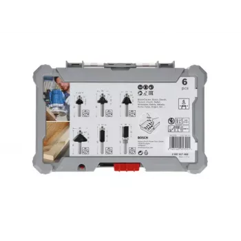 Bosch 2 607 017 470 set di 6 punte per fresatrice