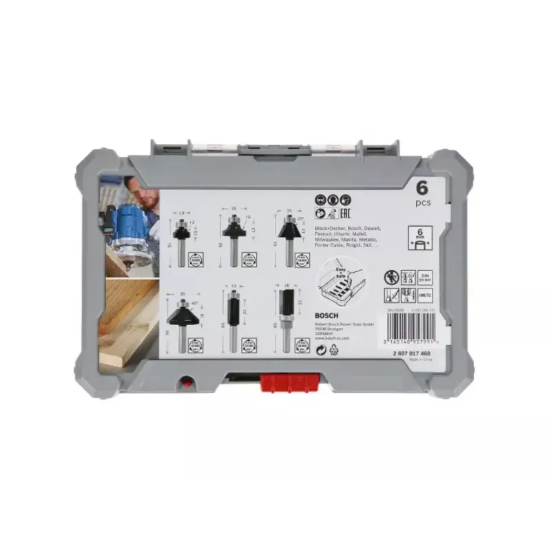 Bosch 2 607 017 470 set di 6 punte per fresatrice