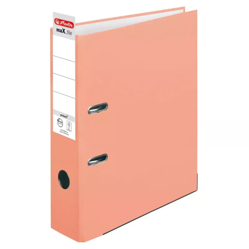 Raccoglitore ad anelli Herlitz maX.file A4 arancione