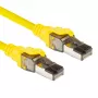 Cavo patch SFTP CAT8 ACT giallo 5 metri senza linguetta di sblocco con connettori RJ45