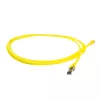 Cavo patch SFTP CAT8 ACT giallo 1,5 metri senza linguetta di sblocco con connettori RJ45