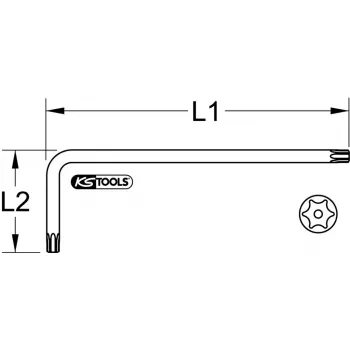Chiave a L Torx KS Tools 151.2251