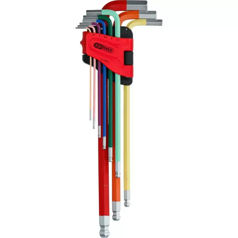 Set chiavi a brugola KS Tools 151.4420 9 pz. acciaio cromato