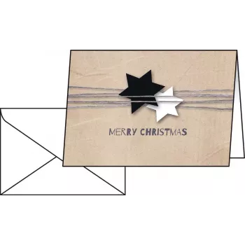 Biglietto d'auguri Sigel biglietti di Natale DS079 25 pezzi 148x105 mm