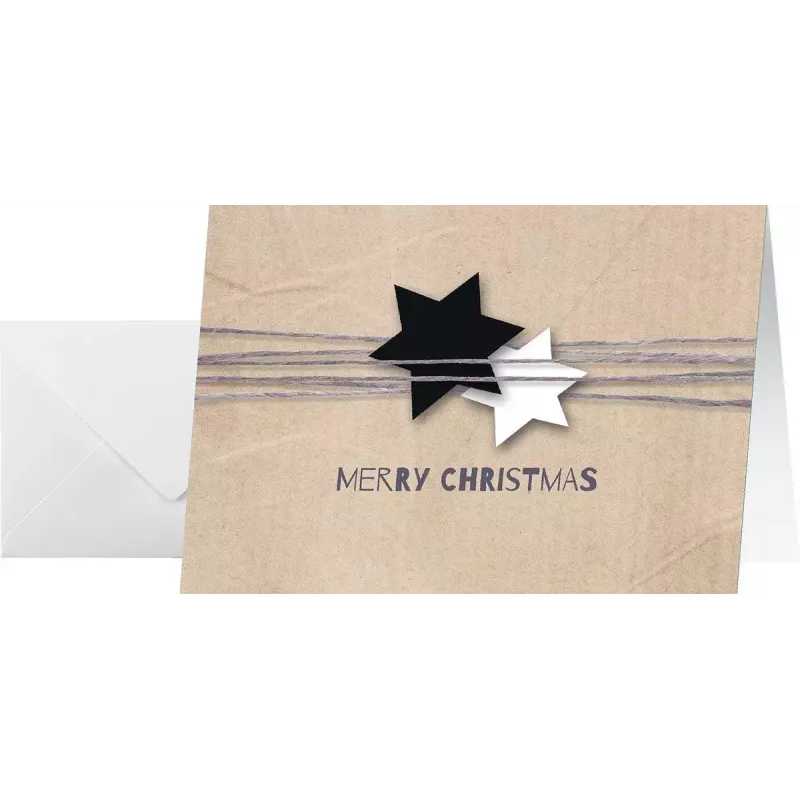 Biglietto d'auguri Sigel biglietti di Natale DS079 25 pezzi 148x105 mm