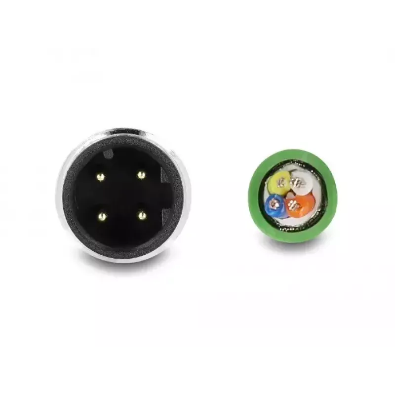 Cavo di rete DeLOCK M12 4 pin codifica D estremità libere TPU 5 m