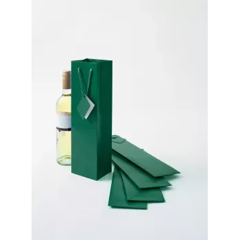 Sacchetto regalo Sigel GT502 verde 100mm x 80mm x 350mm
