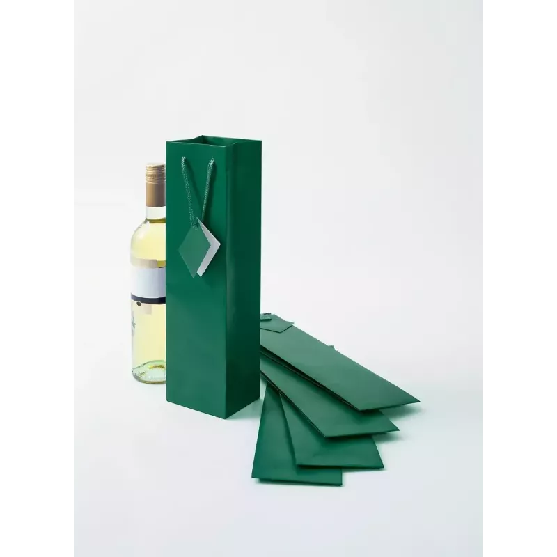 Sacchetto regalo Sigel GT502 Verde 100mm x 80mm x 350mm