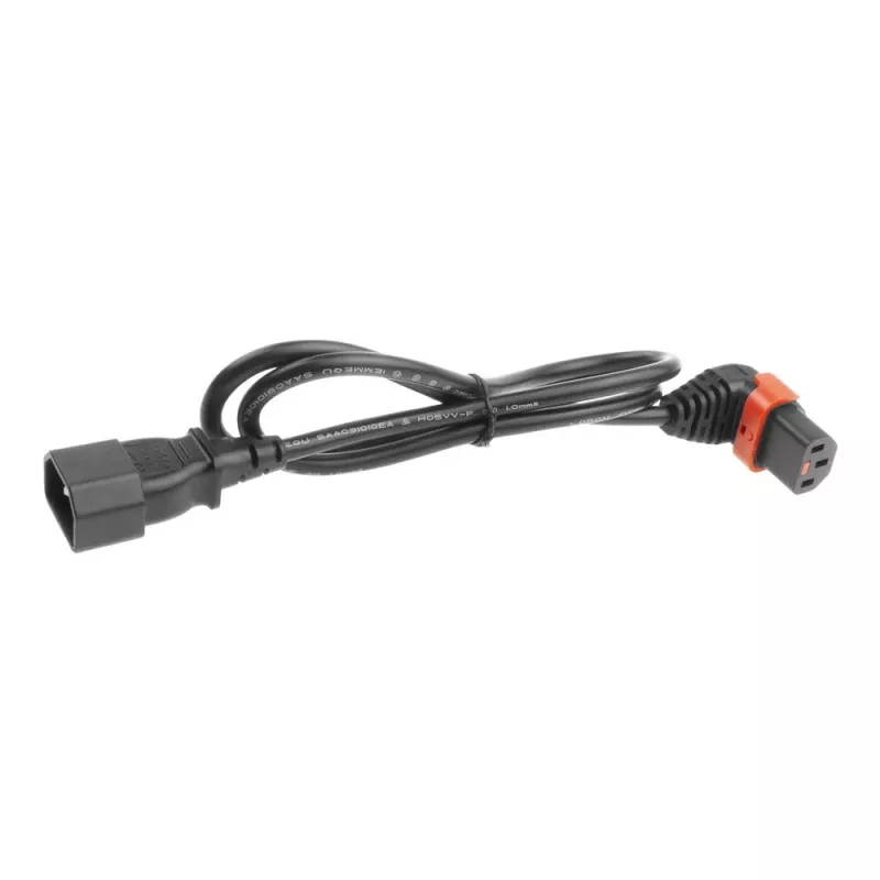 ACT cavo di alimentazione C14 - C13 IEC Lock (angolare) nero 2 m, PC2048