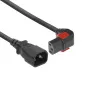 ACT cavo di alimentazione C14 - C13 IEC Lock (angolare) nero 3 m, PC2052