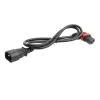 ACT cavo di alimentazione C14 - C13 IEC Lock (angolare a sinistra) nero 3 m, PC2050