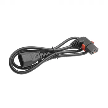 ACT cavo di alimentazione C14 - C13 IEC Lock (angolare) nero 2 m, PC2045