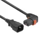 ACT cavo di alimentazione C14 - C13 IEC Lock (angolare) nero 3 m, PC2049