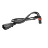 ACT cavo di alimentazione C14 - C13 IEC Lock (angolare verso l'alto) nero 1 m, PC2043