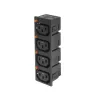ACT C13 IEC Lock Net Entree (4x uscita) - nero, PA135015BK4