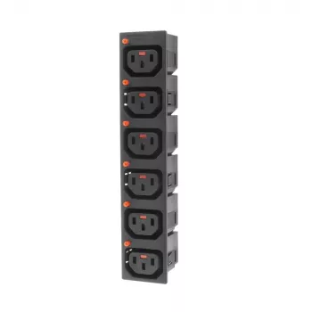 ACT C13 IEC Lock Net Entree (6x uscita) - nero, PA135015BK6