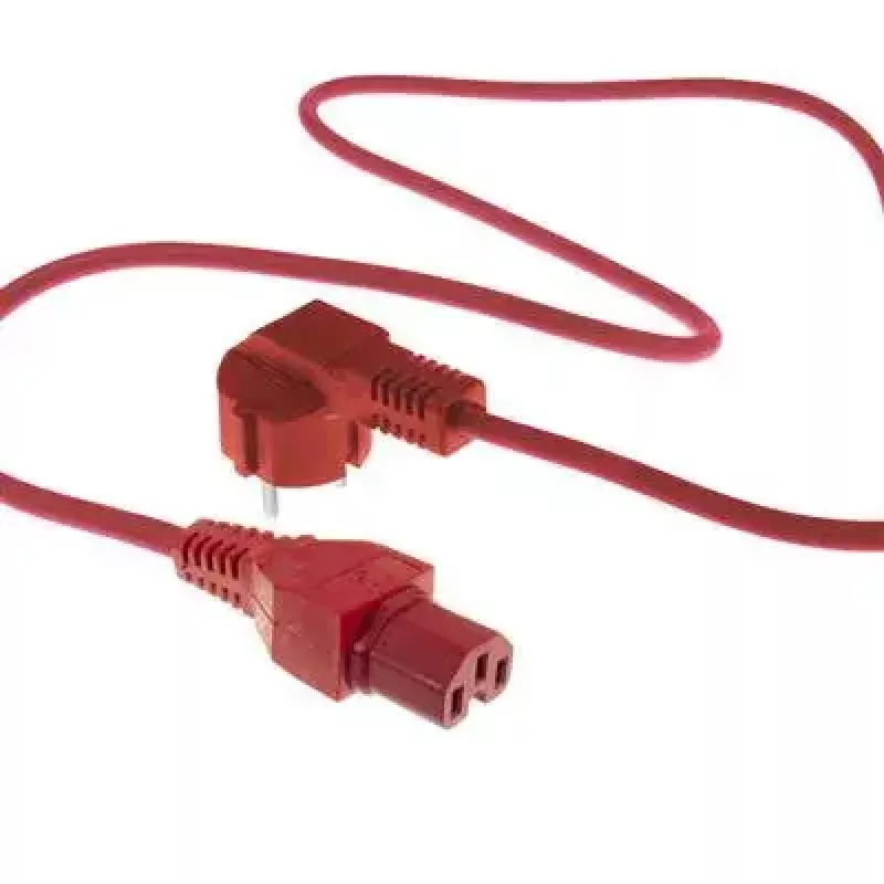 ACT AK5314 cavo di alimentazione CEE 7/7 a C15, 1 m, rosso
