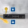 ACT cavo di alimentazione connettore CEE 7/7 (angolare) - C15 giallo 1 m