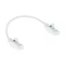 ACT bianco 0,5 metri LSZH U/UTP CAT6 Datacenter Slimline cavo patch con protezione del fermo e connettori RJ45