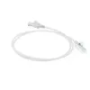 ACT bianco 1 m LSZH U/UTP CAT6 Datacenter Slimline cavo patch con protezione del fermo e connettori RJ45